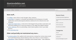 Desktop Screenshot of damiendebin.net