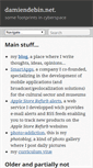 Mobile Screenshot of damiendebin.net