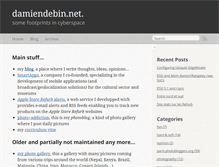 Tablet Screenshot of damiendebin.net